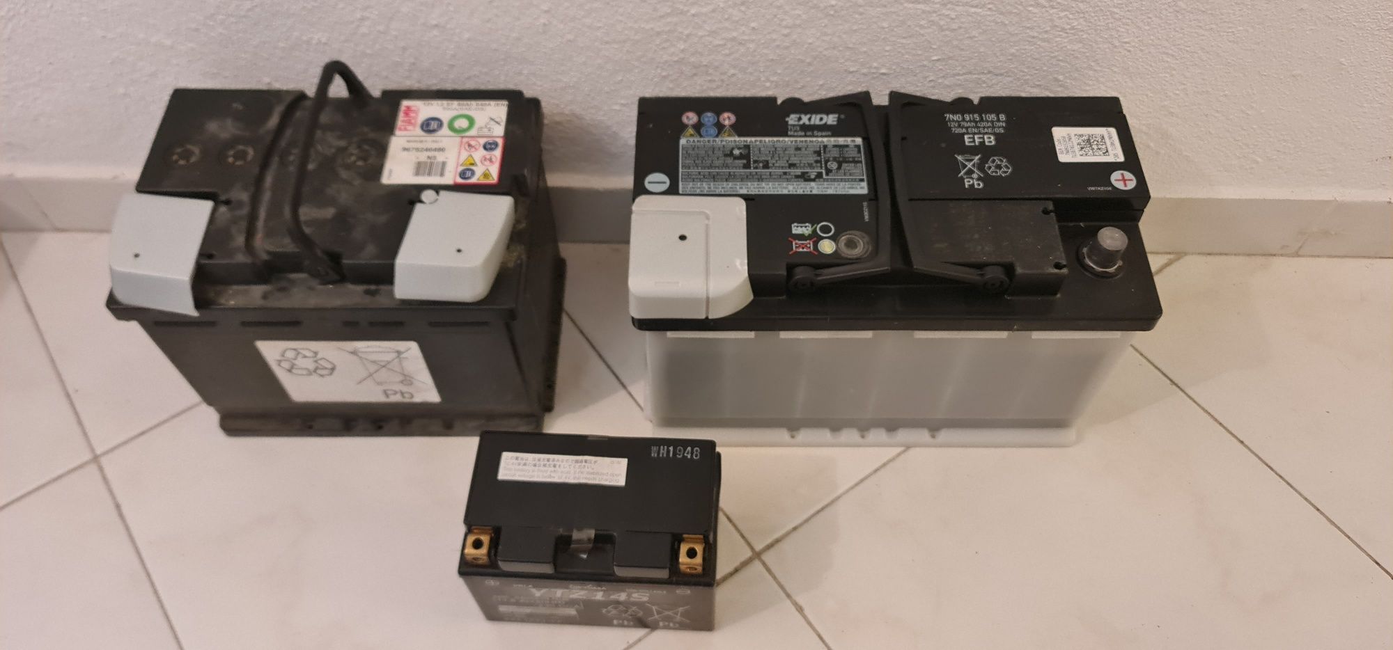 Baterias usadas para sucata
