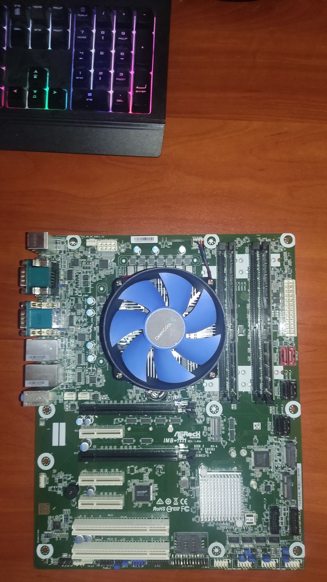 Комплект МП(серверна)+ЦП(g6400)+DDR4 2*4.