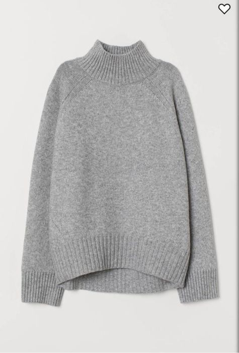 H&M жіночий светр оверсайз із високою горловиною