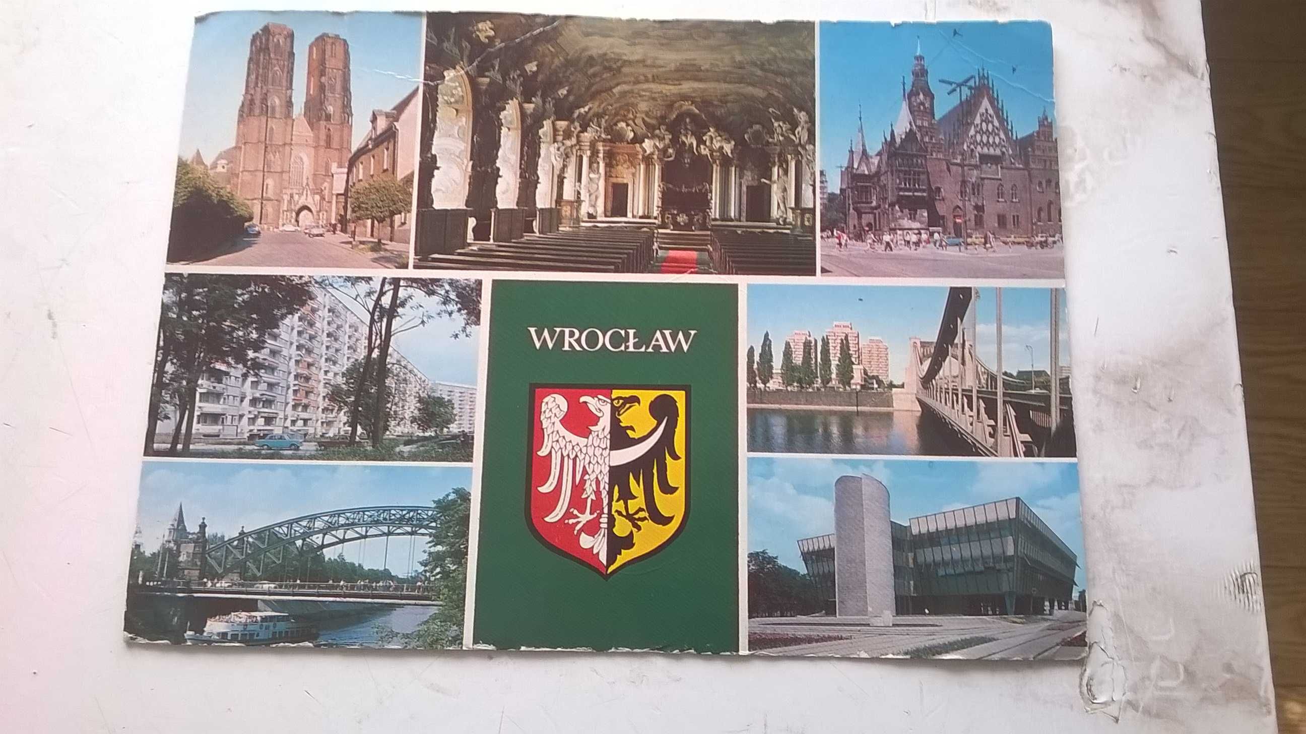 WROCŁAW - widokówki (pocztówki) - 17 szt.+ książeczka