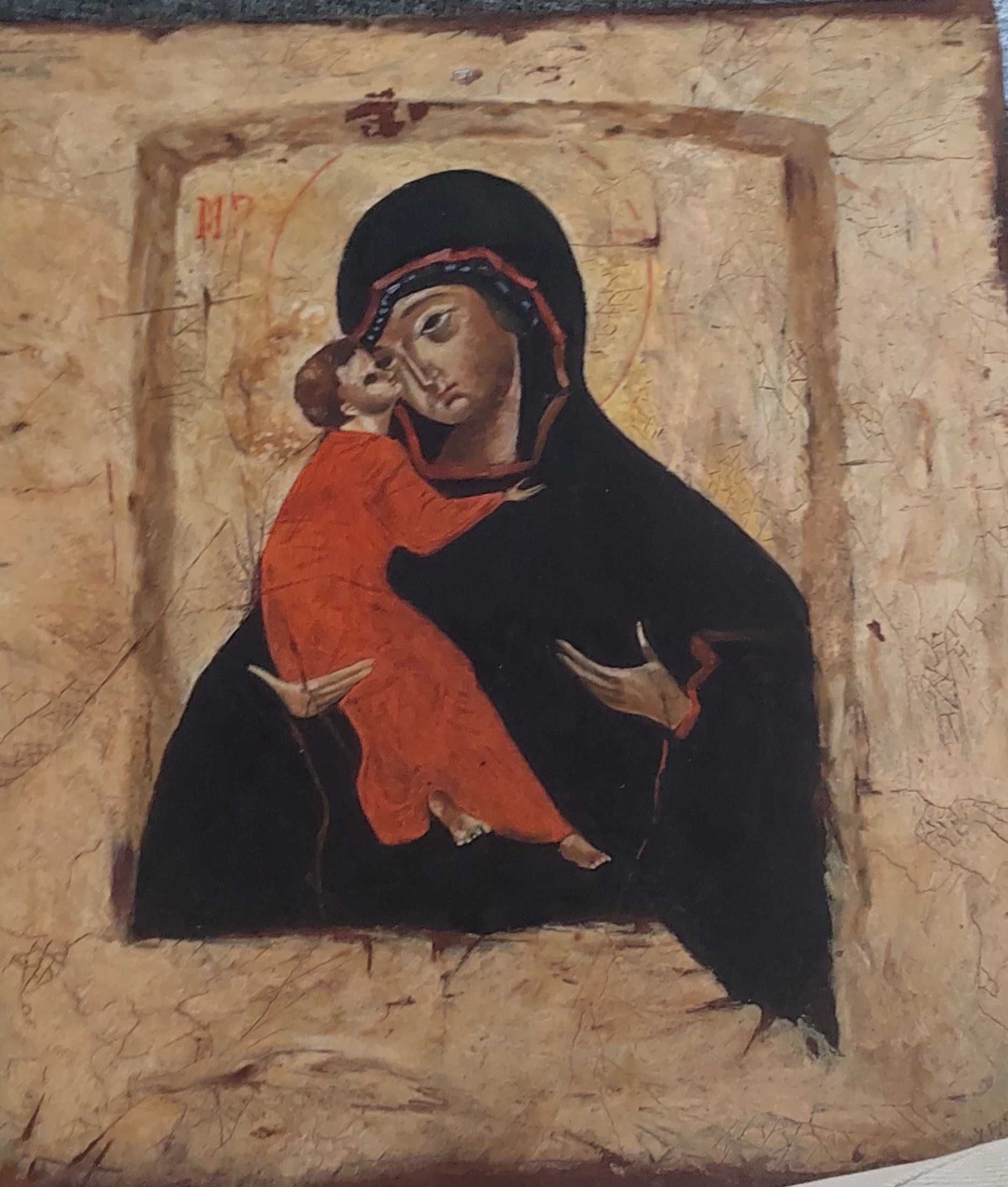 Icone russo Rússia  nossa senhora  pintura a,óleo