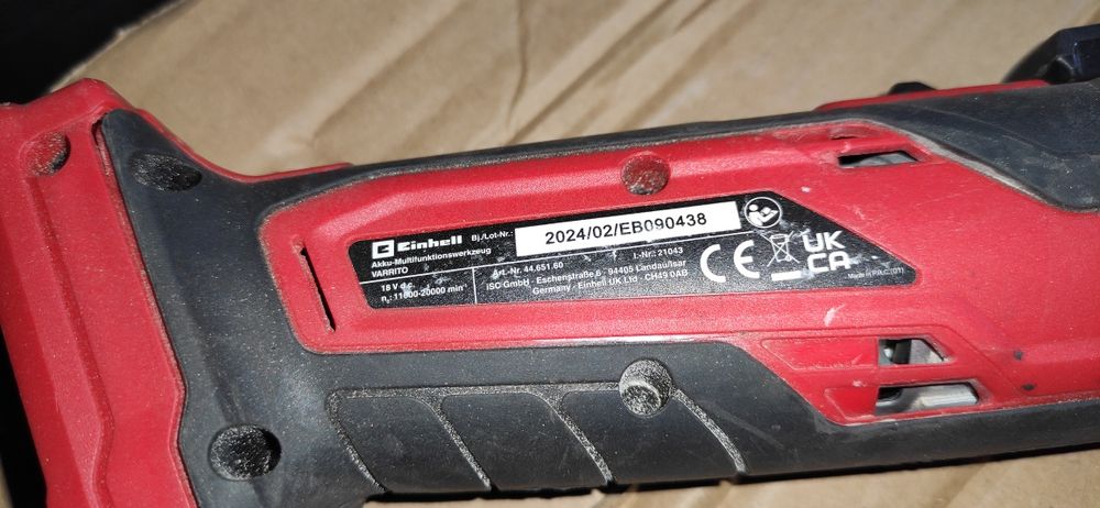 Urządzenie wielofunkcyjne Aku Einhell Varrito 18V szlifierka oscylacyj