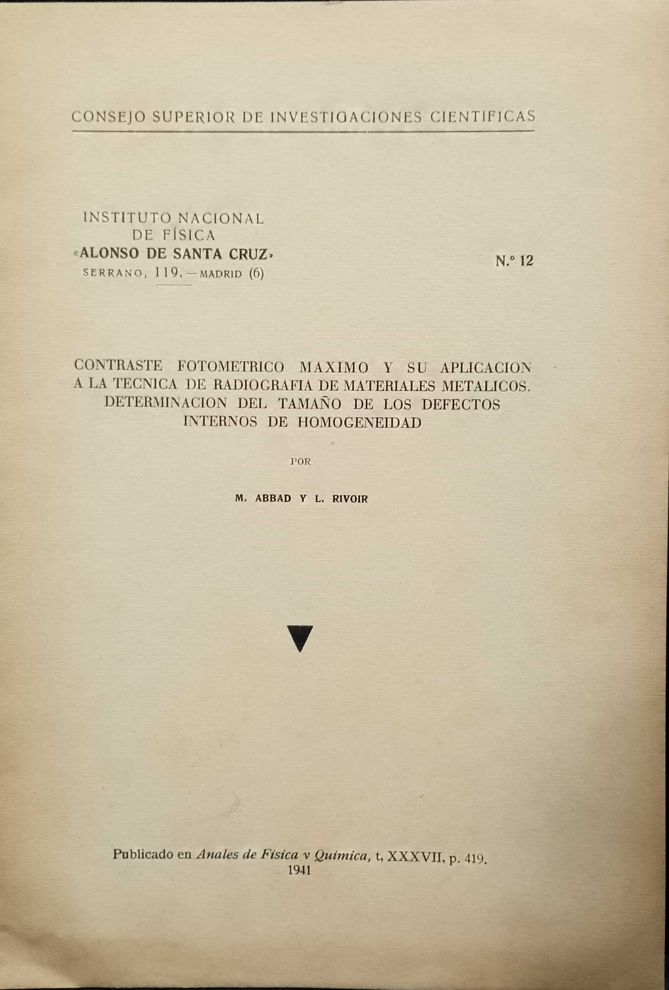 Determinação del Tamaño de los defectos internos de Homogeneidad