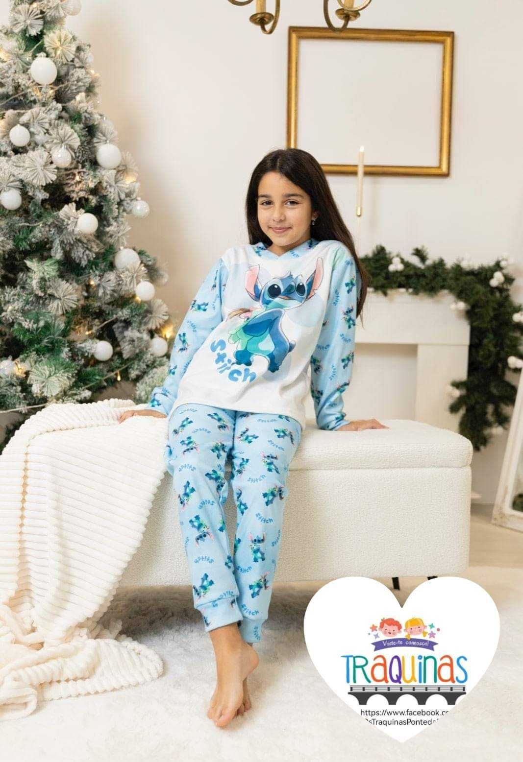 Pijama super quentinho  stitch