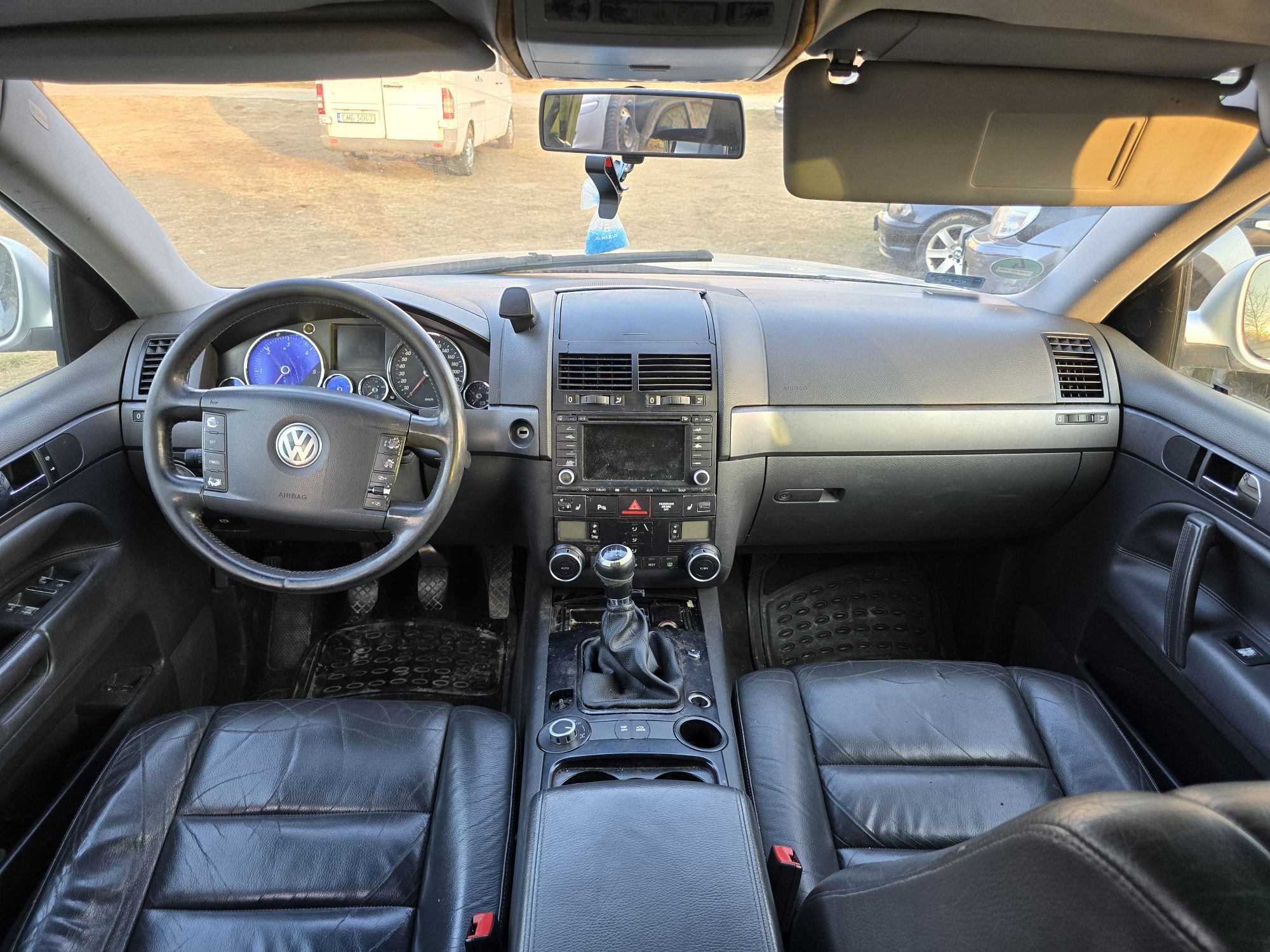 Volkswagen Touareg 2.5 TDI 175km, manual, 4x4, reduktor, 2006r, skóry
