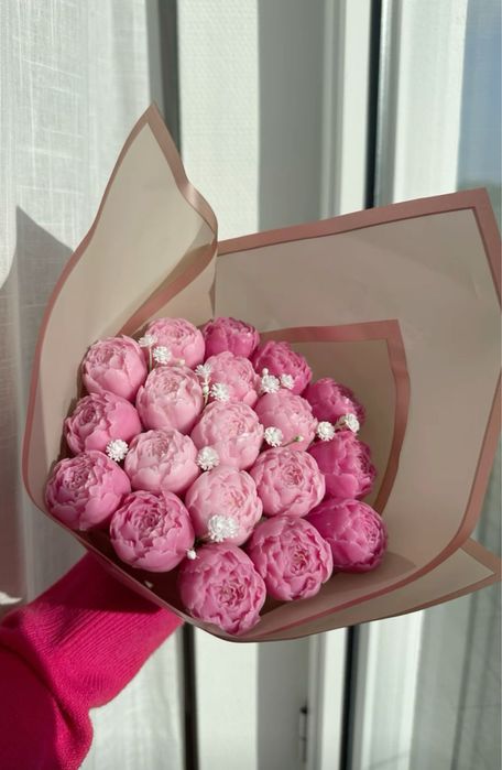 Букети з соєвих свічок