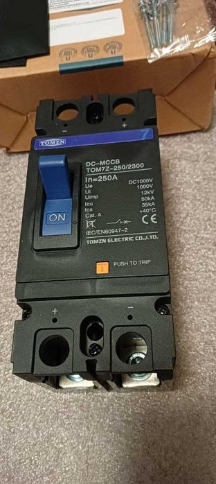 Автомат постійного струму TOMZN DC-MCCB DC1000V 2P 250A