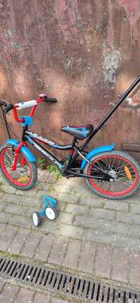 rower dziecięcy rowerek  18" TABOU ROCKET kółka boczne kijek