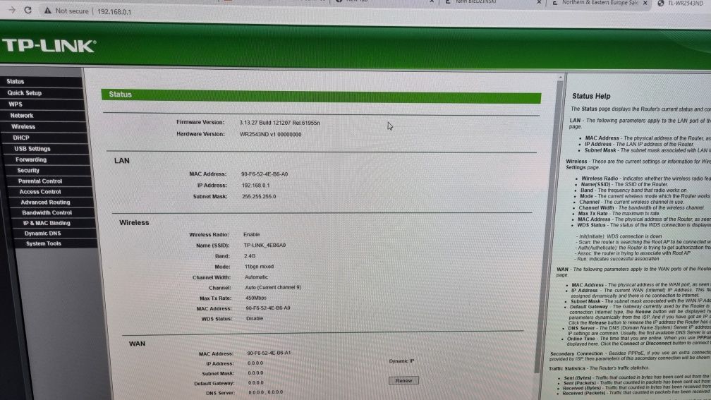 Router TL-WR2543ND, TP-Link dual band