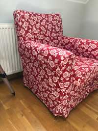 Fotel Ikea czerwony