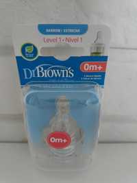 DR BROWNS Smoczek do butelki Standard 0m+ - 2 szt.