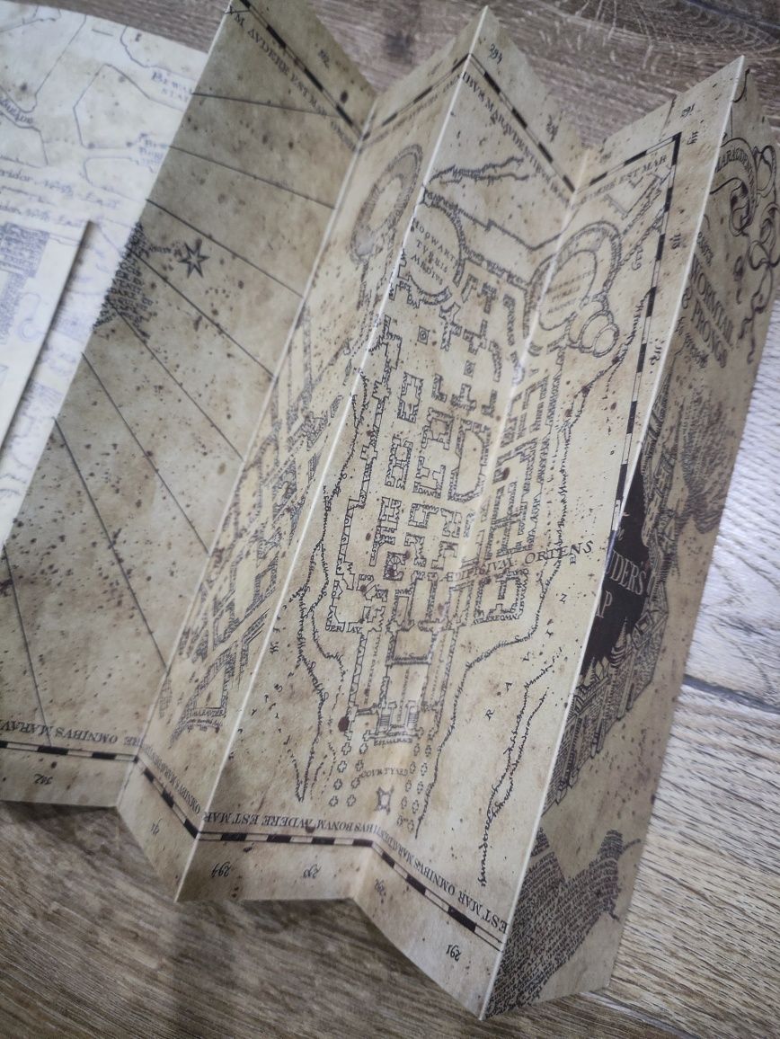 Harry Potter magiczna mapa Hogwartu Huncwotów dla fanów Harrego