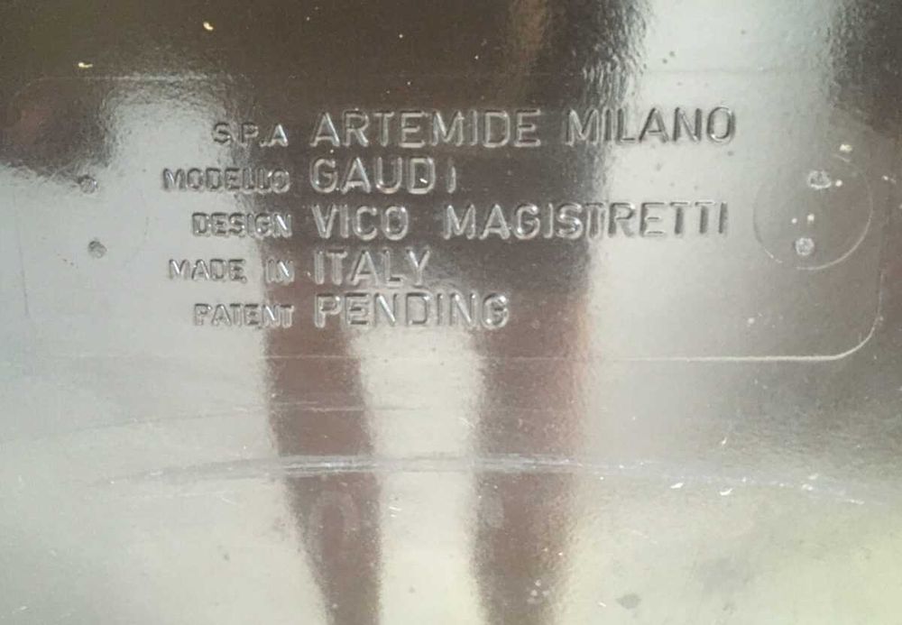 Artemide fotele Gaudi Vico Magistretti lata 70