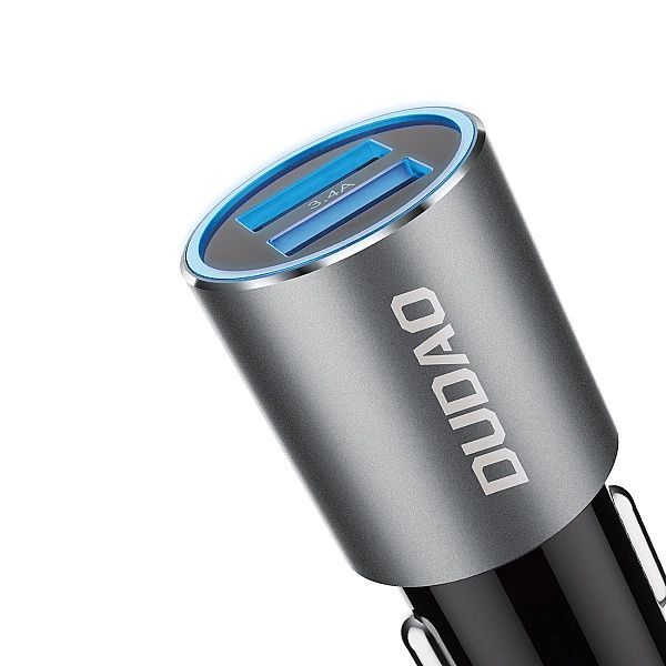 Dudao ładowarka samochodowa 2x Usb 3.4a szary (R5s grey)