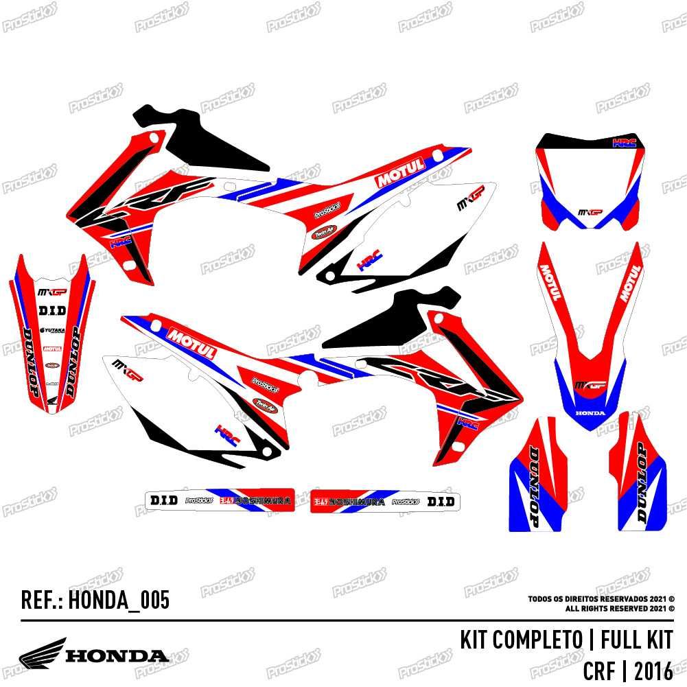 Kit autocolantes HONDA CR CRF 125 250