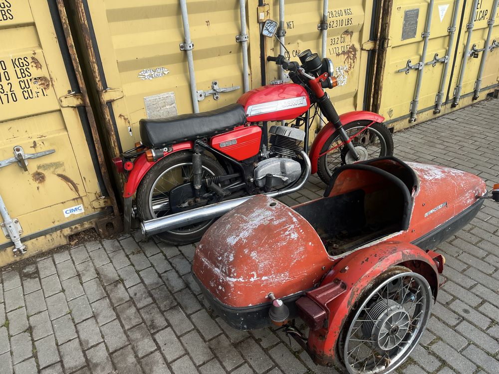 Jawa 350 z koszem