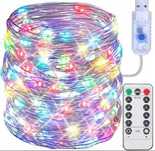20m Inteligentne Lampki LED na USB z Pilotem–Wielokolorowe Światełka