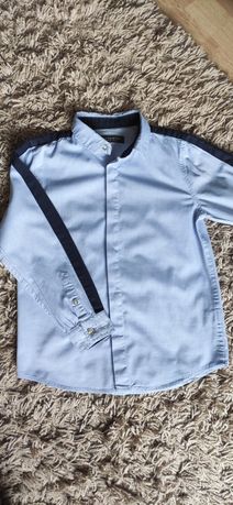 Reserved niebieska koszula z długim rękawem dla chłopca 122cm