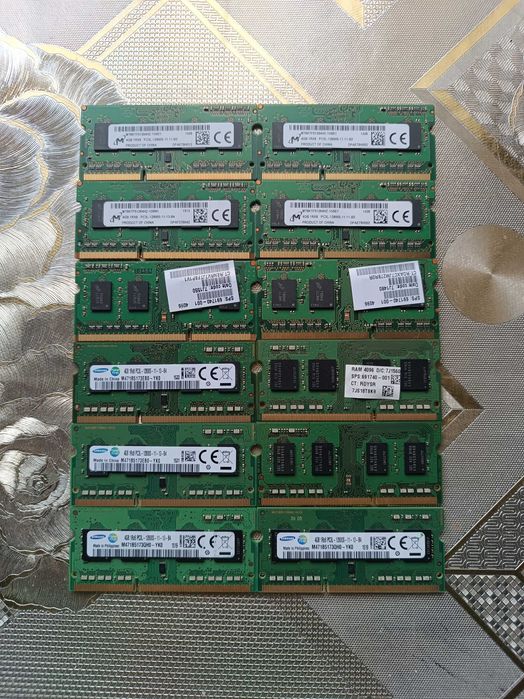 Оперативна пам'ять ноутбучна DDR5 PC5 DDR3 PC3/PC3L 4/8Gb 1333 1600