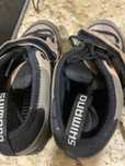 Sapatos Shimano com adaptador de bicicleta