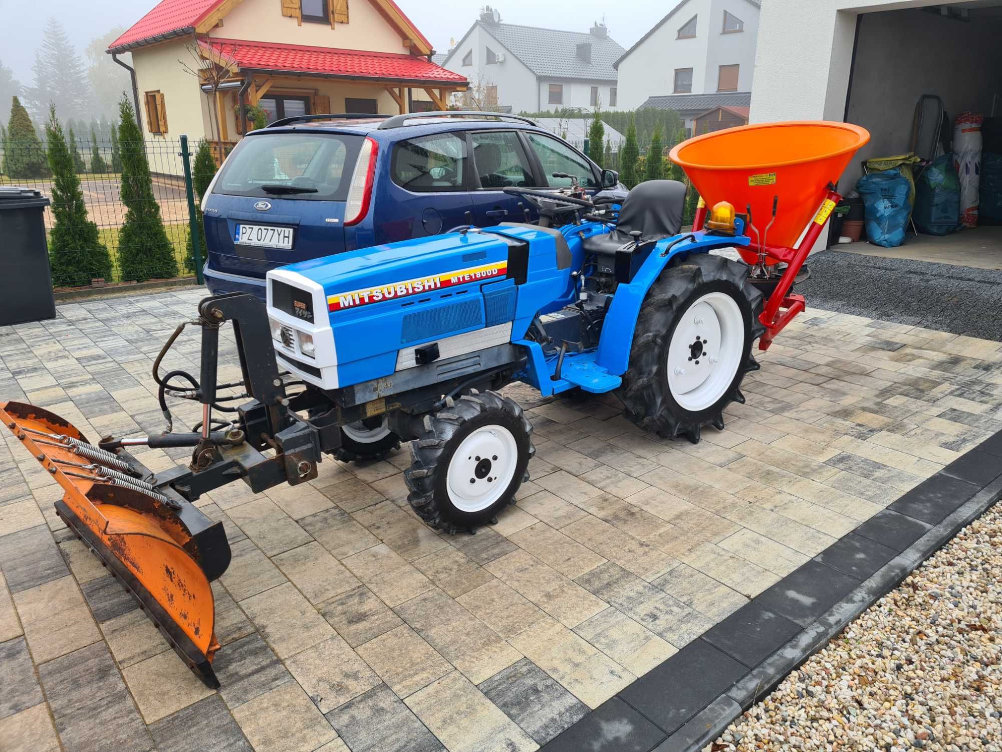 Traktor Mitsubishi MTE 1800D (Traktorek Japoński Ogrodowy) z osprzętem