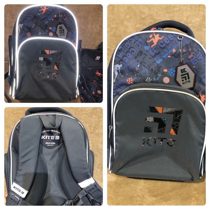 Новий комплект рюкзак Kite + сумка -рюкзак для зміного одягу і взуття