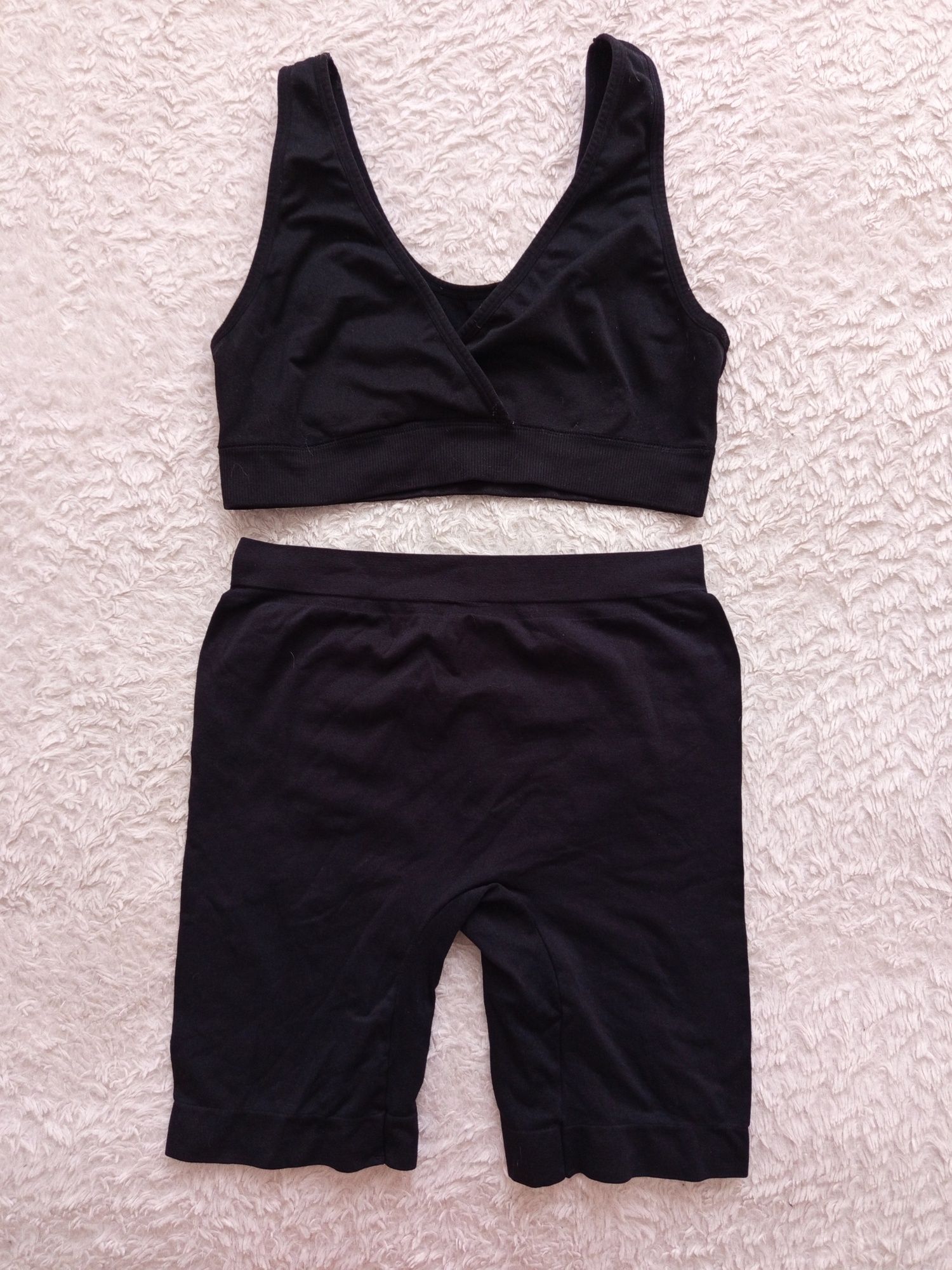 Sportowy komplet r.XL biustonosz top i kolarki