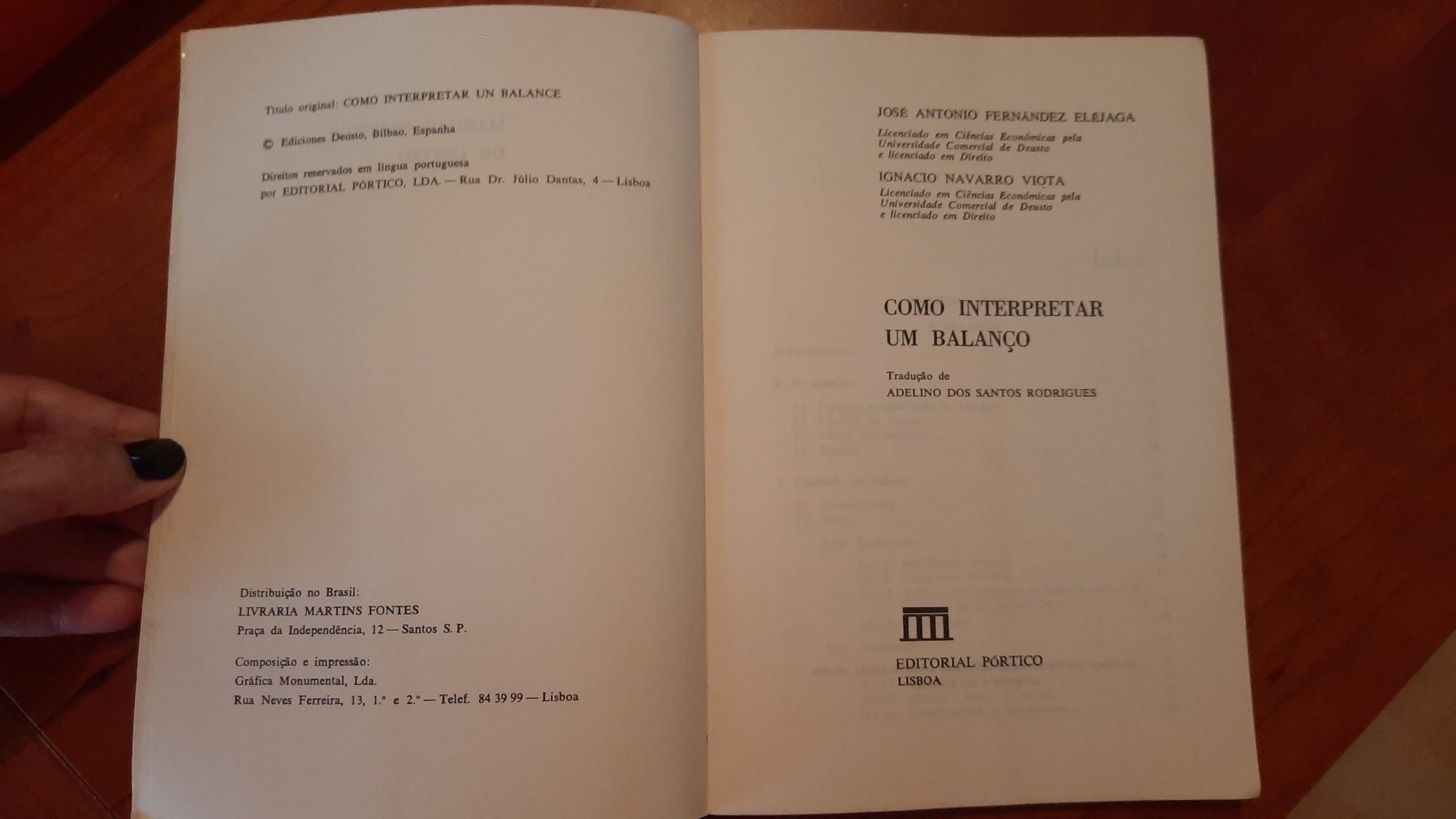 Como interpretar um balanço josé António  F Eléjaga/ Ignácio Navarro V