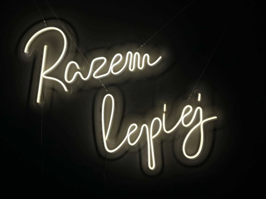 Napisy led * ledy * ledon * neon * stelaże * Wesele * Ślub * Kalisz