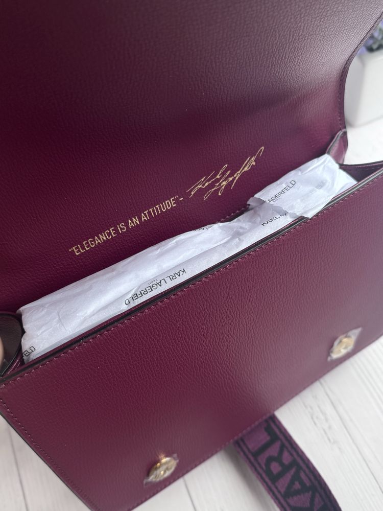 Шкіряна Сумка Karl Lagerfeld Оригінал