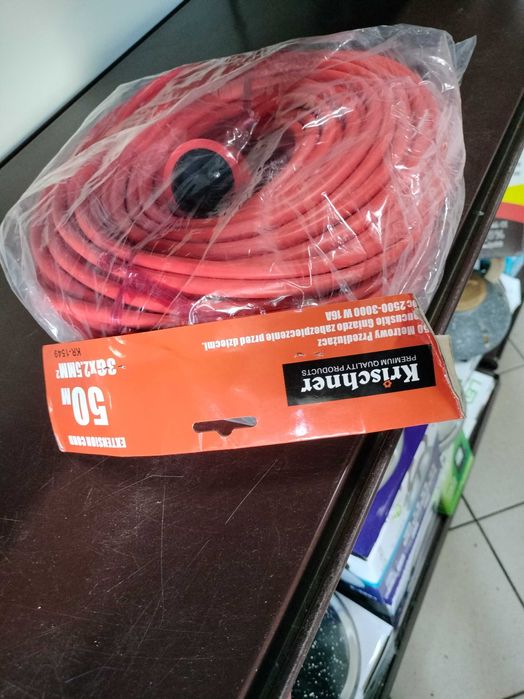 przedłużacz bębnowy 3x2,5  DO OGRODU KABEL DO KOSIARKI 50 METRÓW 50M