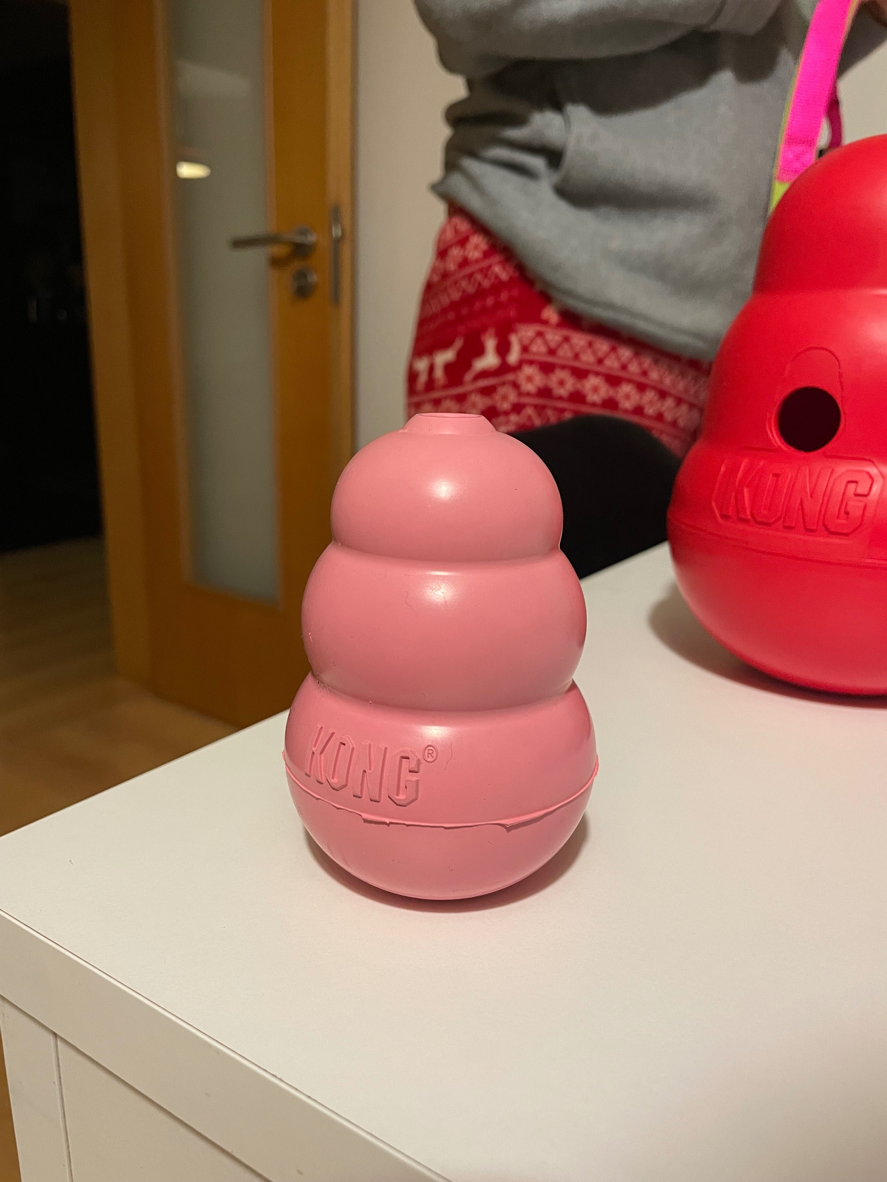 Conjunto de brinquedos Kong Puppy + Peitoral Nayeco + Trela Nayeco