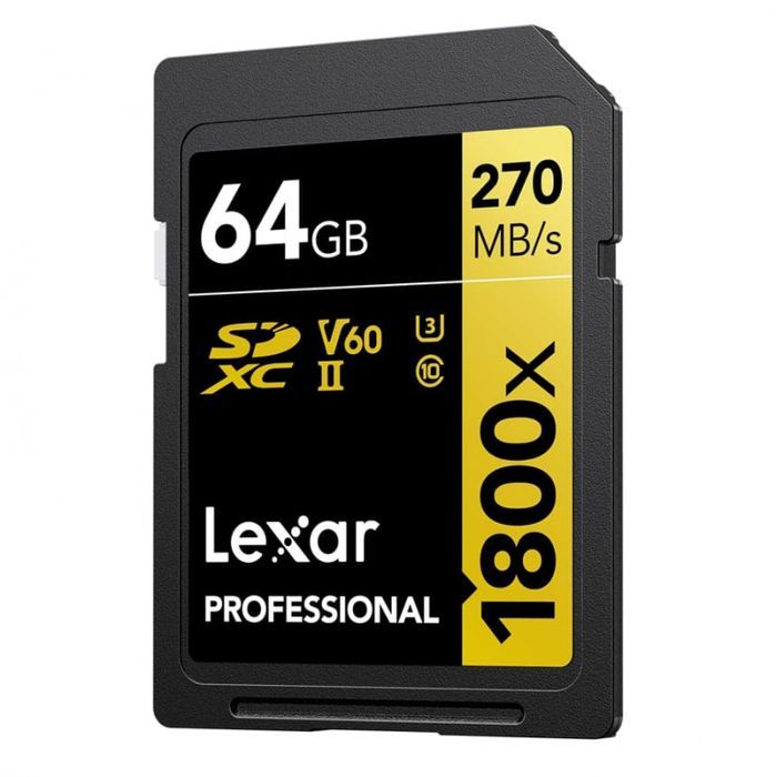 Karta pamięci Lexar Pro 64GB 1800x U3 V60 UHS-II - Cyfrowe.pl Kraków