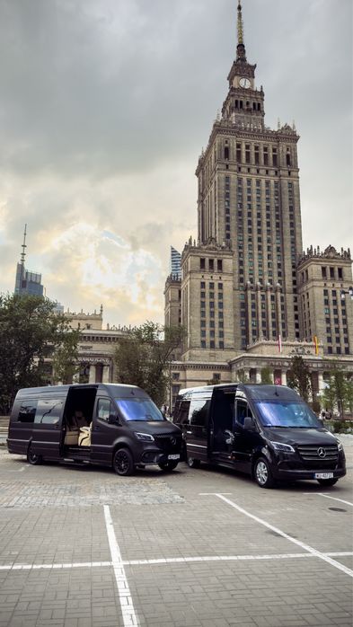 Wynajem busa z kierowcą luksusowy Mercedes Sprinter przewóz osób