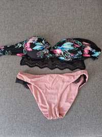 Bikini Calzedonia czarny/ różowy