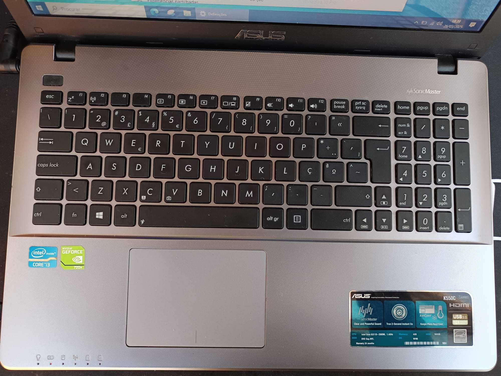 Pc Portatil Asus K550C