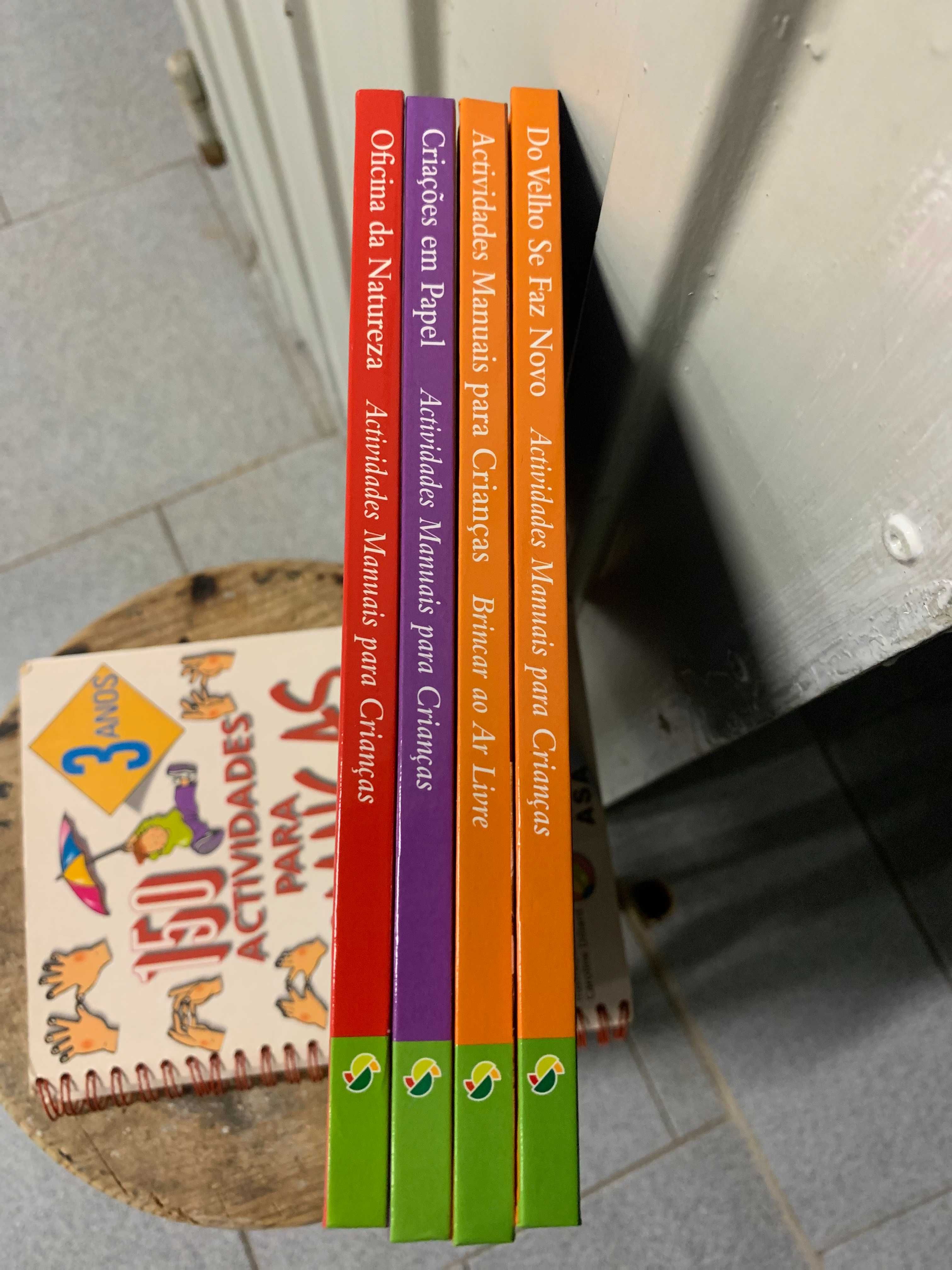Livros de atividades para crianças.