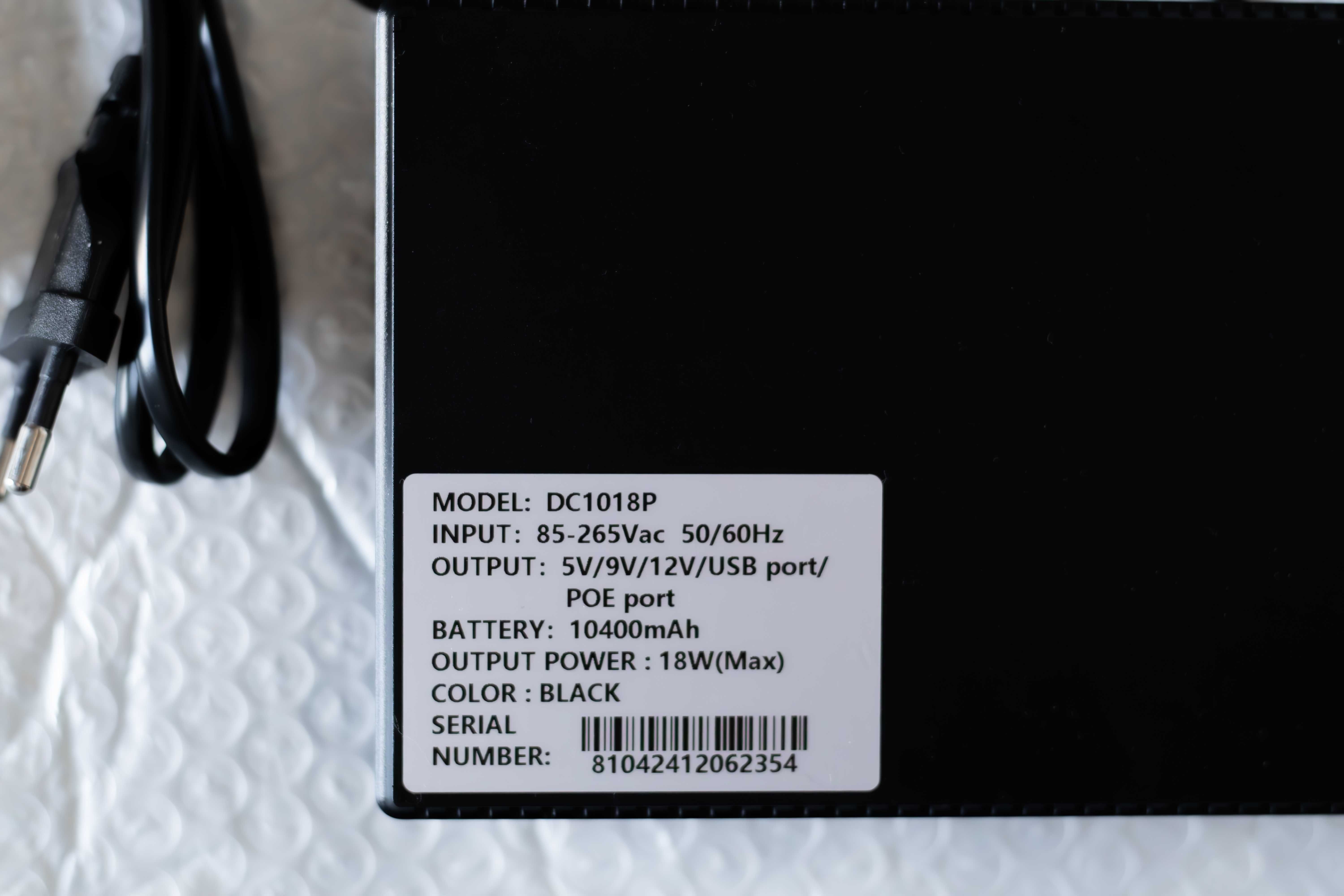 ДБЖ для роутера UPS 10400 mAh оптики терміналу, відеокамери, 5V/9V/12V