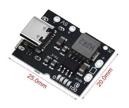 Плата контроллер повербанк Powerbank Li-lon 18650 USB Type-C micro USB