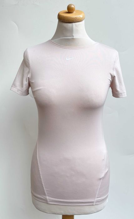 Koszulka Bluzka Sportowa Beżowa Beż Nike Dri-Fit XS 34