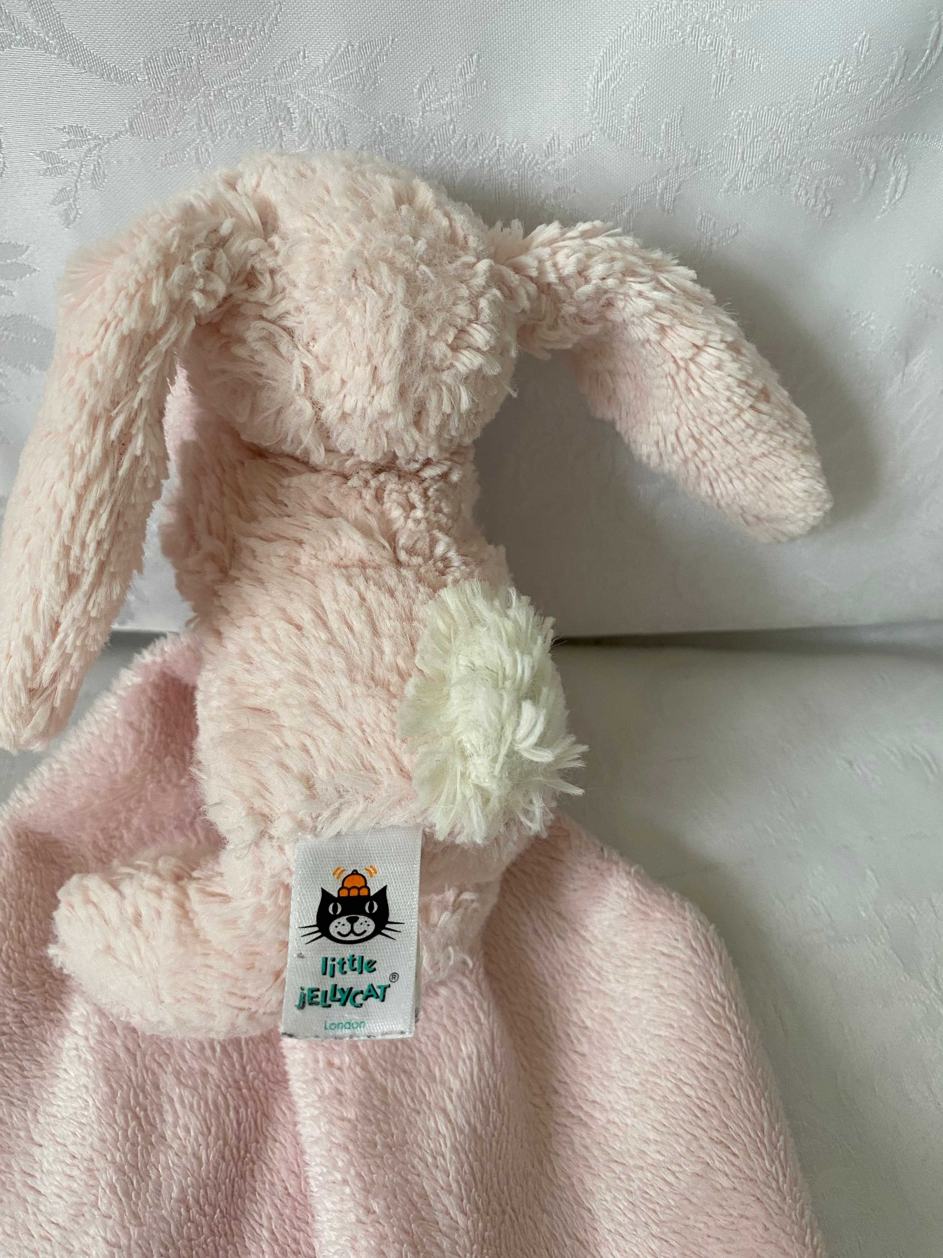 JELLYCAT Maskotka kocyk różowy Króliczek