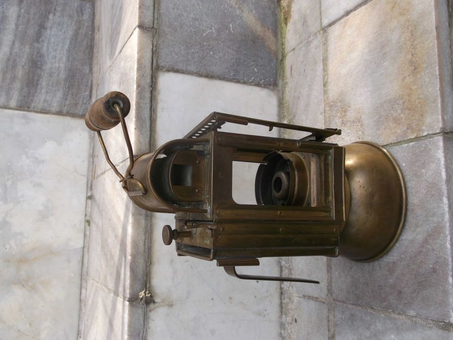 przedwojenna niemiecka lampa kolejowa