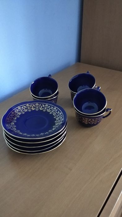 Zestaw filiżanek Chodzież lata PRL