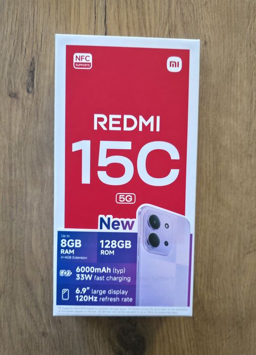Smartfon Xiaomi Redmi 15C 5G 8GB Ram 128GB nowy Gdańsk Morena