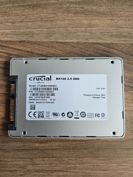 Dysk SSD Crucial BX100  250GB 2.5"