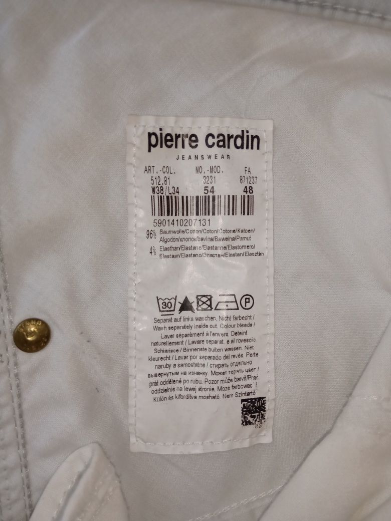 Spodnie Piere Cardin męskie kremowe