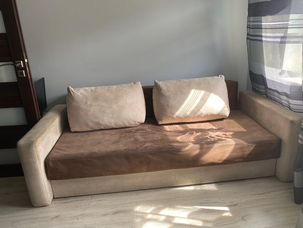 Łóżko sofa rozkładana 2 osobowa materiał