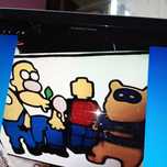 obraz Simpsonowie wielki  obraz gadżet  malowany  wystrój  lokal  bar