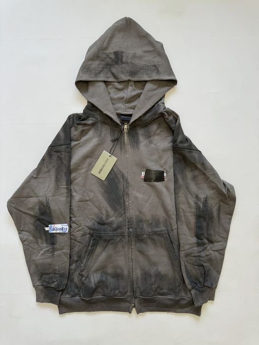 зип худи Balenciaga Dirty Political logo zip up M L