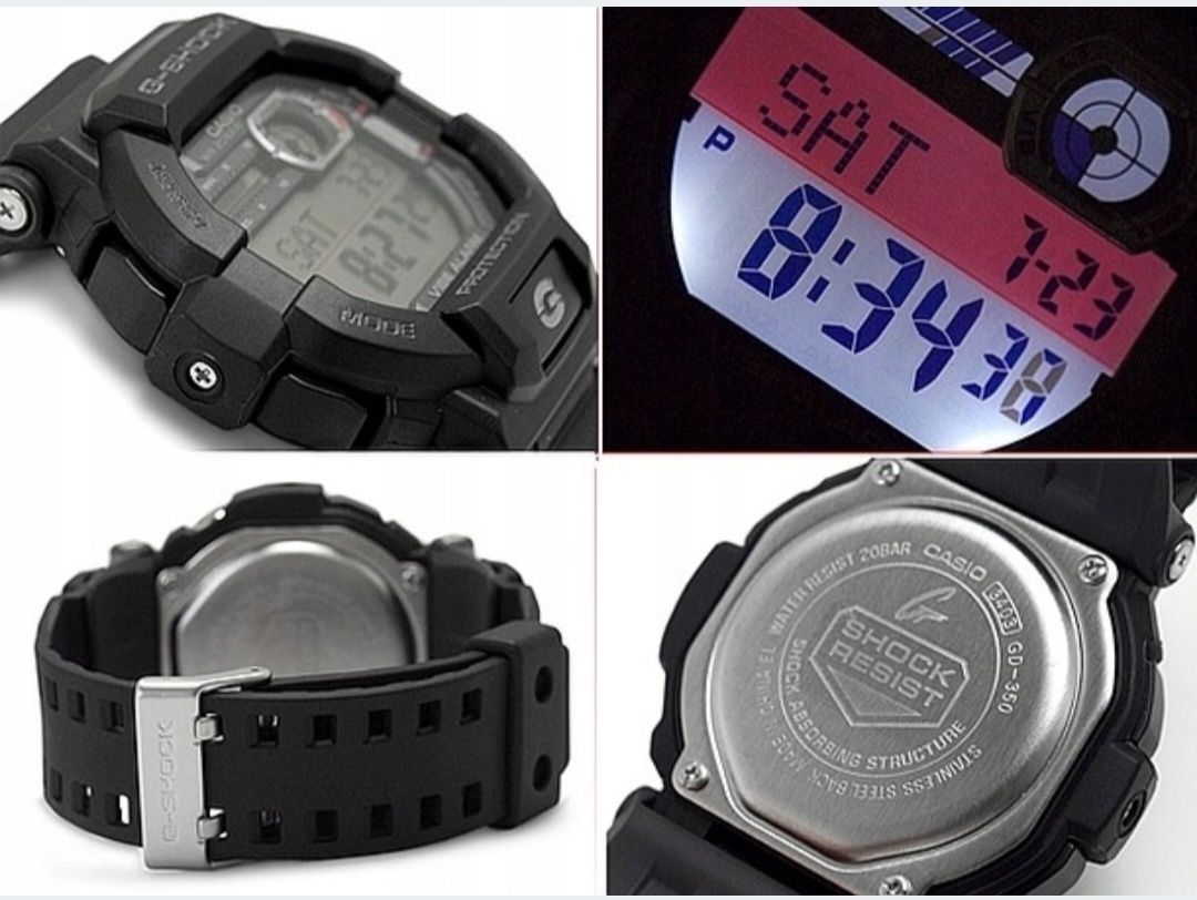 ZEGAREK CASIO G-SHOCK GD-350-1ER nowy oryginalny okazja na prezent